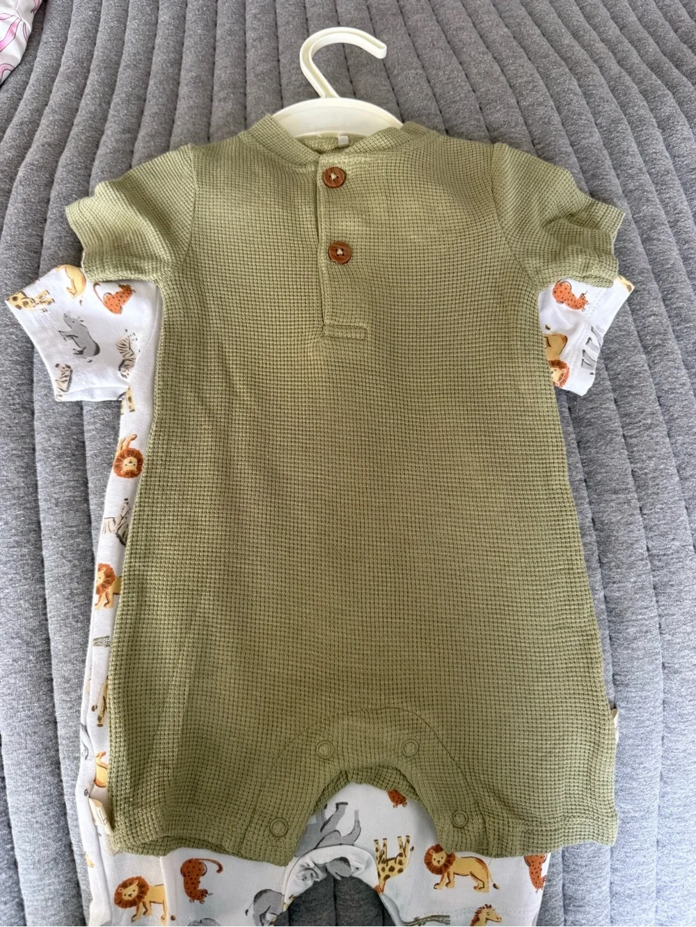 Milkberry Baby Romper with Safari Animal Print